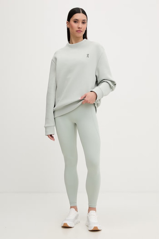 On bluza damska z bawełną Focus 1WF30380229 zielony SS26