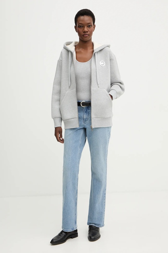 MICHAEL Michael Kors bluza bawełniana MR651X4JRY szary SS26