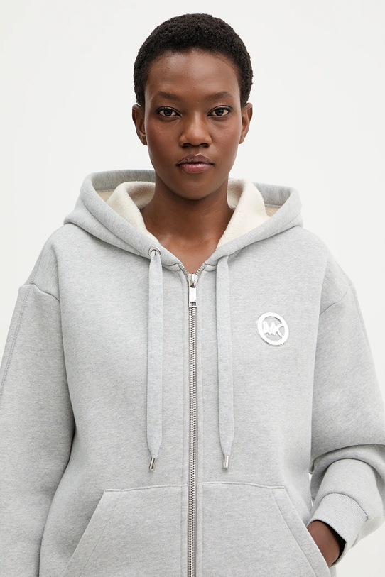 MICHAEL Michael Kors bluza bawełniana szary MR651X4JRY