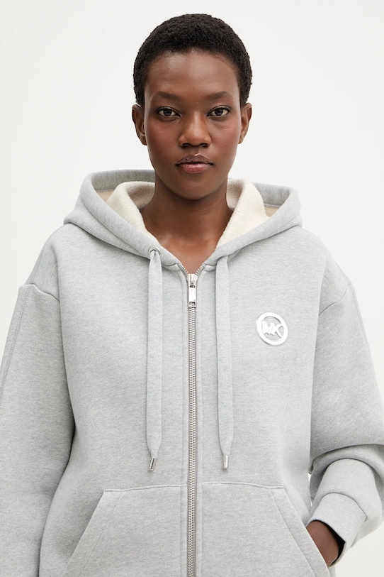 MICHAEL Michael Kors bluza bawełniana szary MR651X4JRY