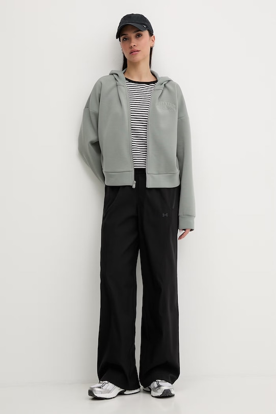 Calvin Klein Performance bluza rozpinana z kapturem damska LVGWS6W318 zielony SS26