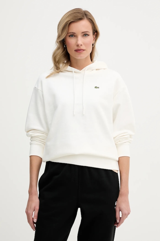 Lacoste bluza bawełniana bawełna beżowy SF7612