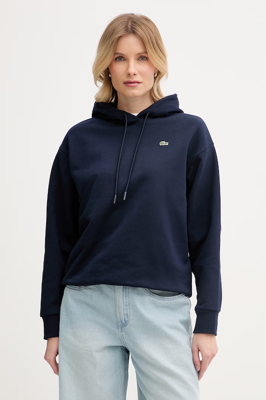 Lacoste pamut melegítőfelső pamut sötétkék SF7612