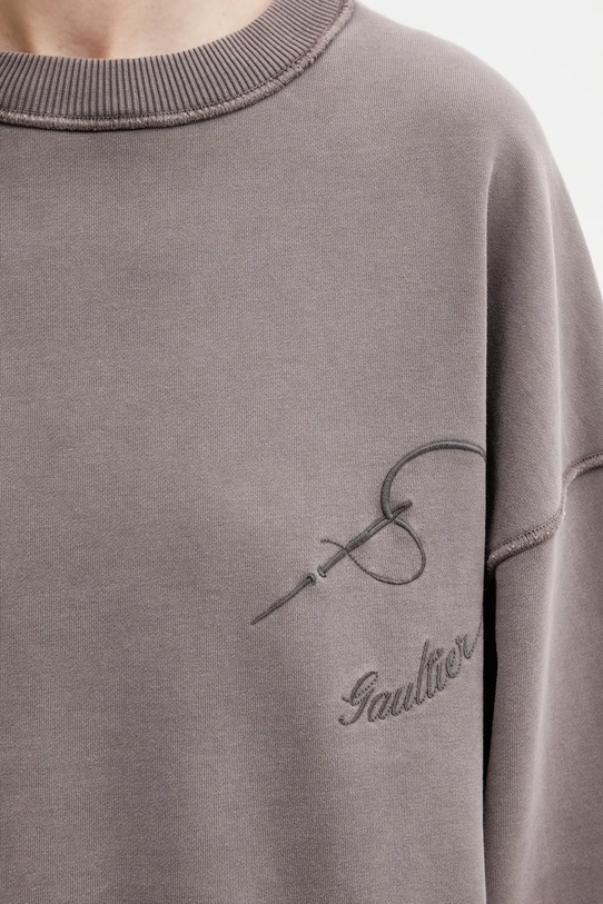 Jean Paul GAULTIER bluza bawełniana Needles brązowy 26.01.W.TO406.J034