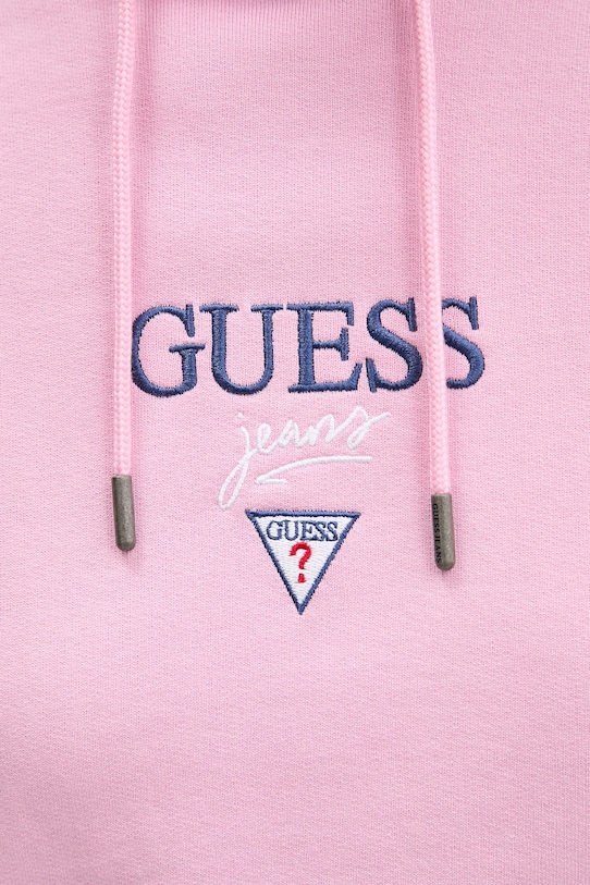 Бавовняна кофта Guess Jeans W6RQ00.K68I4 рожевий