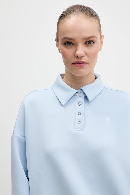 Μπλούζα Guess Jeans μπλε W6RQ05.KD122