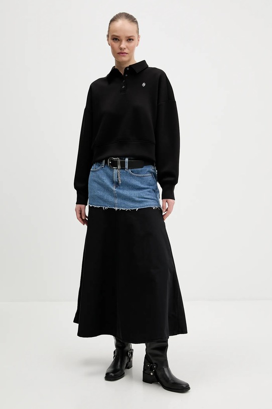 Μπλούζα Guess Jeans W6RQ05.KD122 μαύρο SS26