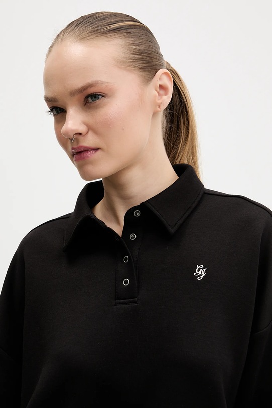 Μπλούζα Guess Jeans μαύρο W6RQ05.KD122