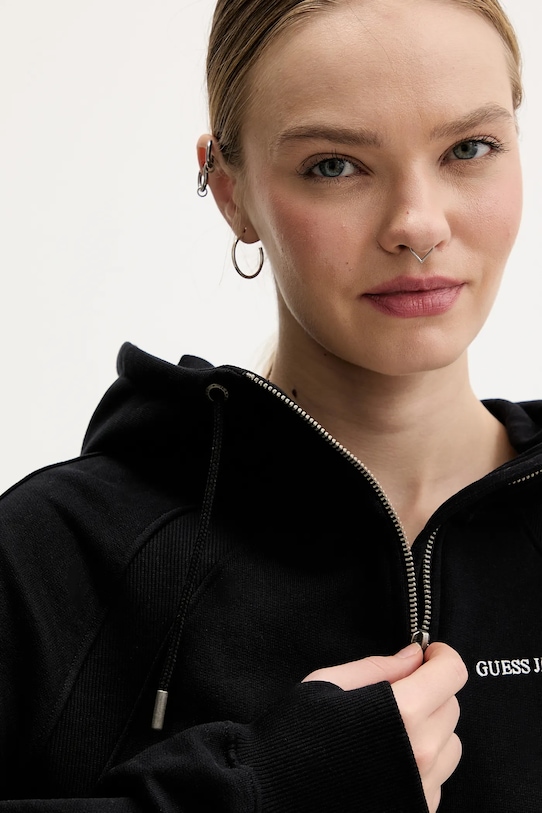 Guess Jeans bluza bawełniana czarny W6RQ07.K68I4
