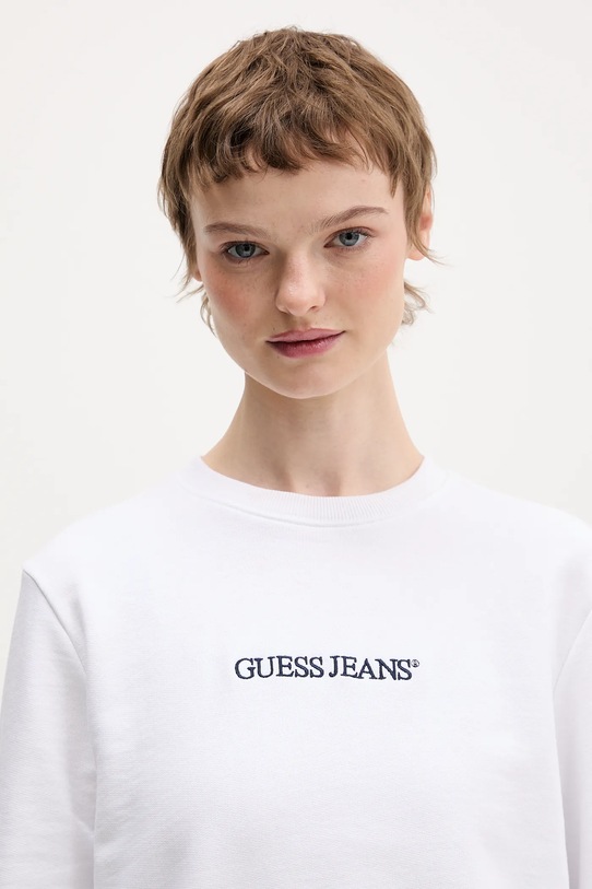 Guess Jeans bluza bawełniana biały W6RQ30.K68I4