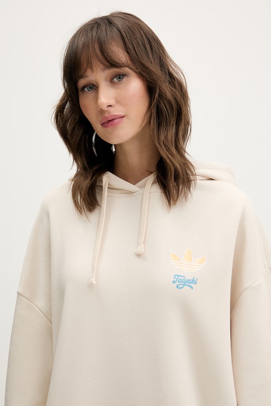 Pulover adidas Originals Taiyaki bež KY5492