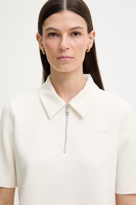 Calvin Klein polo tričko dámske béžová LV044F205G