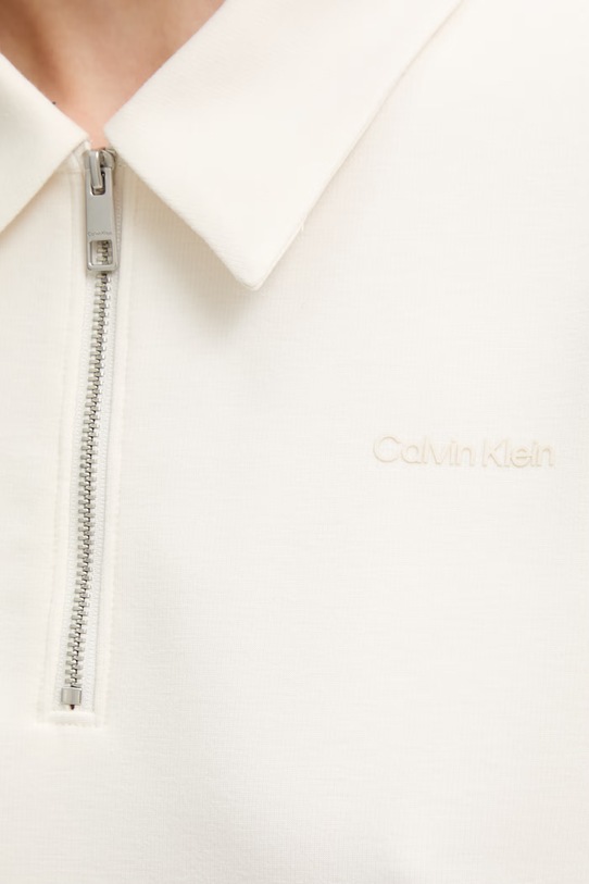 Calvin Klein polo damskie LV044F205G beżowy