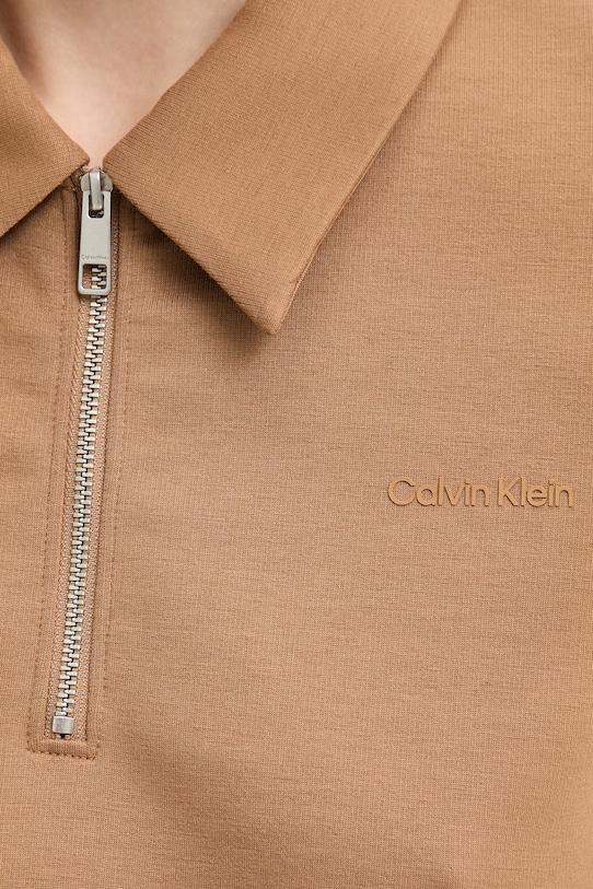 Calvin Klein polo damskie brązowy LV044F205G