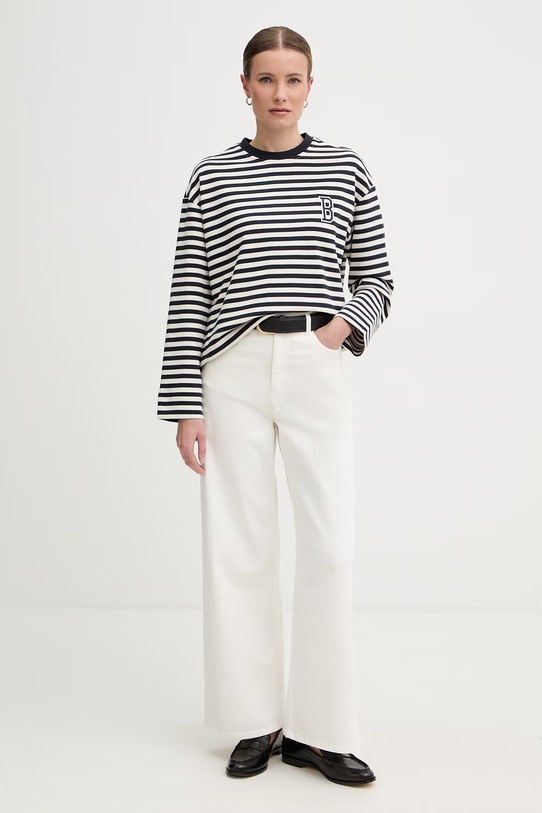 Barbour bluza damska bawełniana Gabby LOL0669 czarny SS26