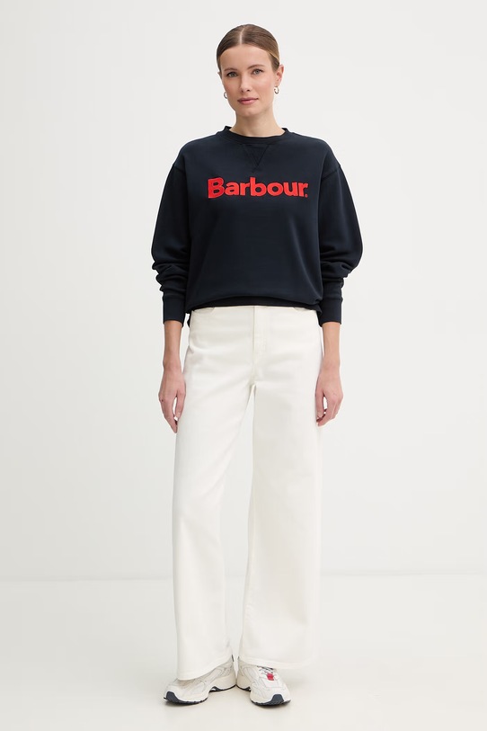 Barbour bluza damska bawełniana Hartland LOL0672 granatowy SS26