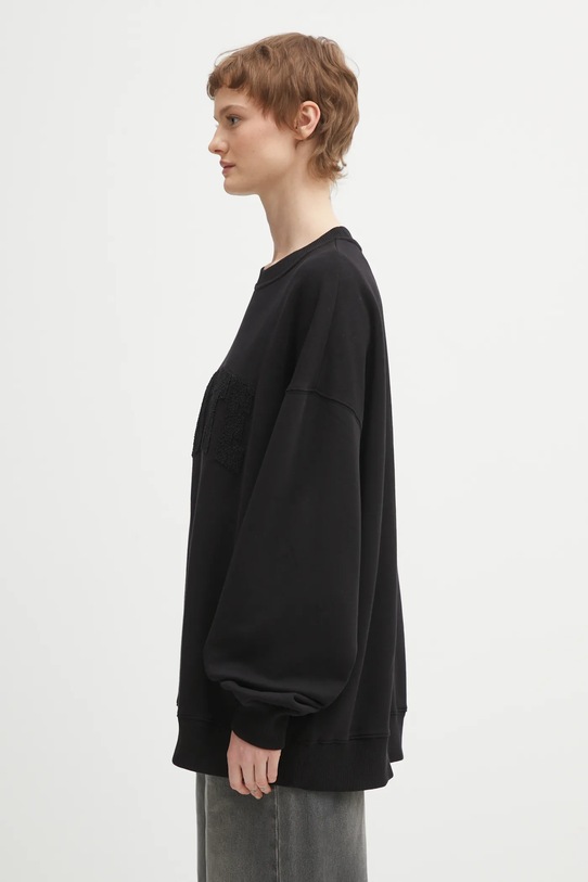 Rotate bluza bawełniana 115316100 czarny SS26