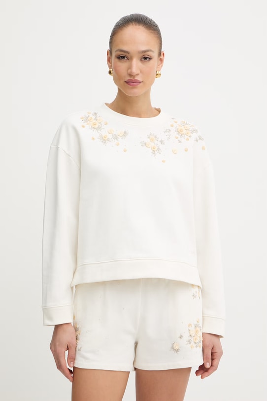 Twinset bluza damska bawełniana beżowy 261TP202A