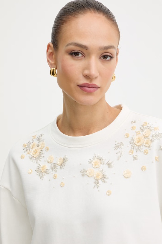 Twinset bluza damska bawełniana beżowy 261TP202A