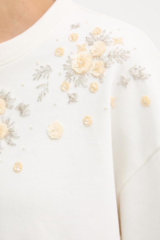 Twinset bluza damska bawełniana 261TP202A beżowy