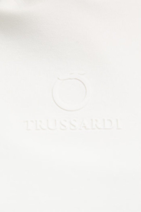 Trussardi bluza z kapturem damska bawełniana G8566000235N beżowy