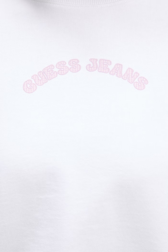 Guess Jeans mikina dámska bavlnená W6GQB0.K68I4 biela