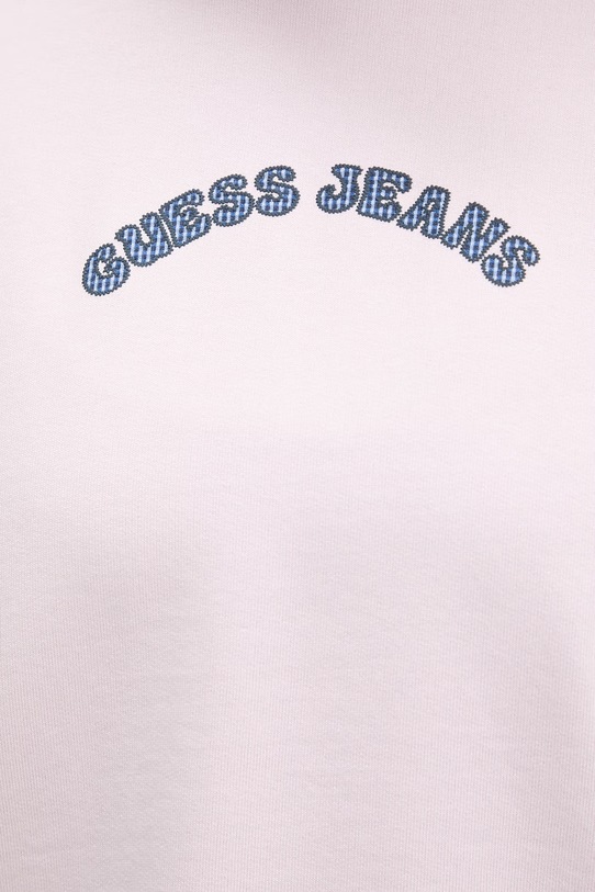 Guess Jeans mikina dámska bavlnená W6GQB0.K68I4 ružová