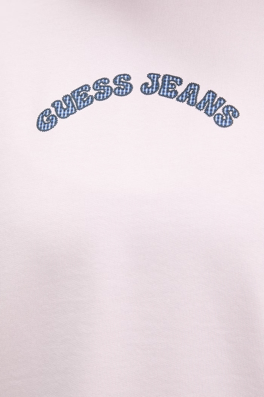 Guess Jeans mikina dámska bavlnená W6GQB0.K68I4 ružová