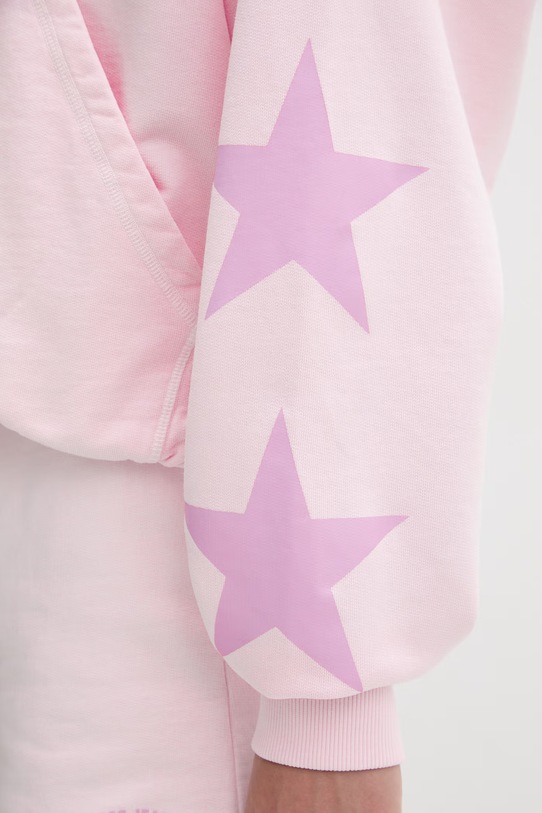 Guess Jeans mikina na zips s kapucňou dámska bavlnená W6GQ06.K68I4 ružová