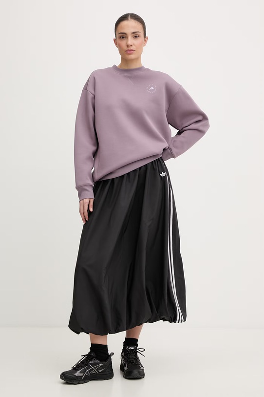 adidas by Stella McCartney bluza damska z bawełną KA9562 fioletowy SS26