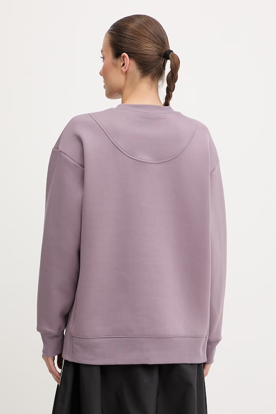 Odzież adidas by Stella McCartney bluza damska z bawełną KA9562 fioletowy