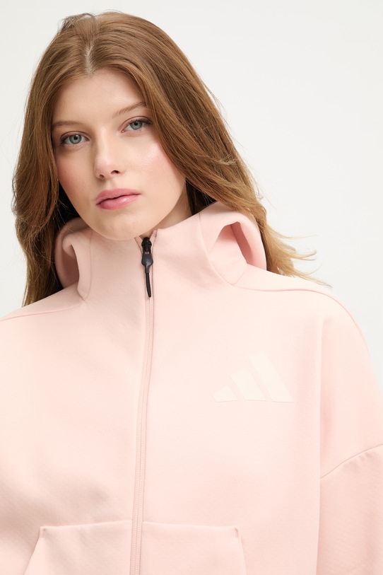 adidas rozepínací mikina s kapucí dámská x Z.N.E oranžová KE4750