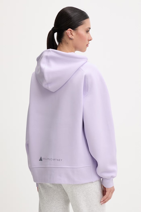 Odzież adidas by Stella McCartney bluza rozpinana z kapturem damska KF8913 fioletowy