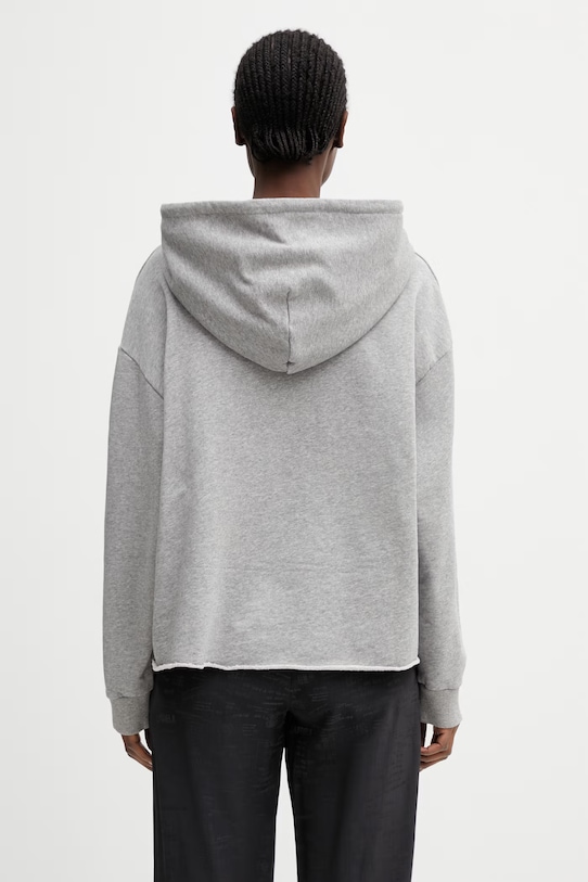Odzież MM6 Maison Margiela bluza z kapturem bawełniana damska S52GU0235.M25025.853M szary