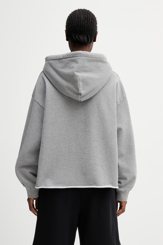 Odzież MM6 Maison Margiela bluza z kapturem damska bawełniana S52GU0252.S25337.853M szary