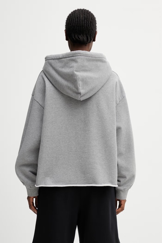 Odzież MM6 Maison Margiela bluza z kapturem bawełniana damska S52GU0252.S25337.853M szary