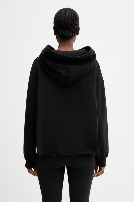 Abbigliamento MM6 Maison Margiela felpa con cappuccio da donna in cotone S52GU0252.M25014.900 nero