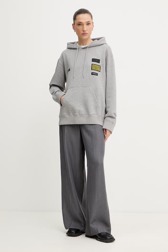 MM6 Maison Margiela bluza bawełniana S52GU0255.M25025.853M szary SS26