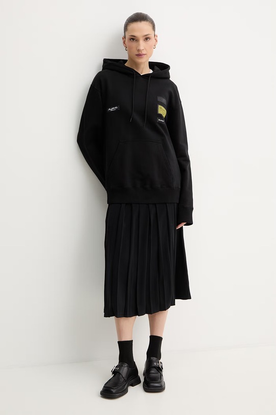 MM6 Maison Margiela bluza bawełniana S52GU0255.M25025.900 czarny SS26