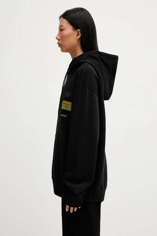 MM6 Maison Margiela bluza bawełniana S52GU0255.M25025.900 czarny SS26