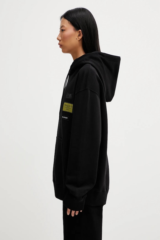 MM6 Maison Margiela bluza bawełniana S52GU0255.M25025.900 czarny SS26