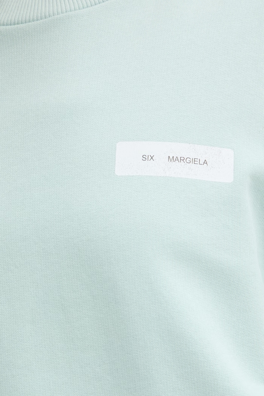 MM6 Maison Margiela bluza bawełniana S52GU0256.M25025.544 turkusowy