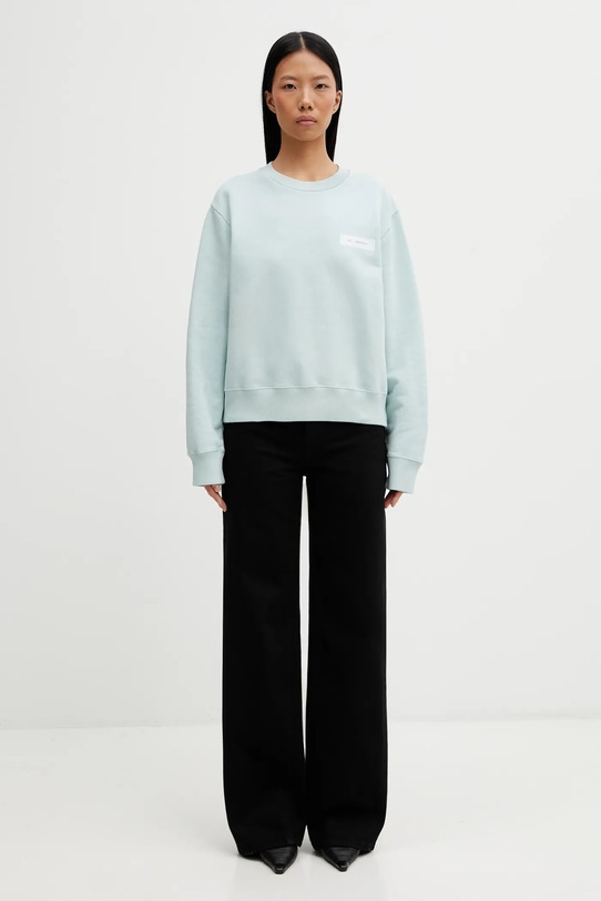 MM6 Maison Margiela bluza bawełniana S52GU0256.M25025.544 turkusowy