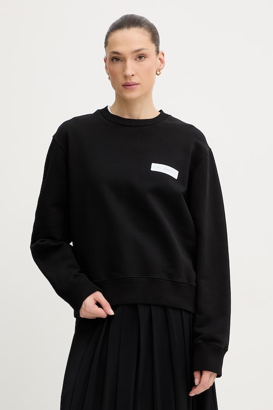 MM6 Maison Margiela bluza bawełniana bawełna czarny S52GU0256.M25025.900