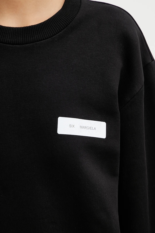 Bavlněná mikina MM6 Maison Margiela černá S52GU0256.M25025.900