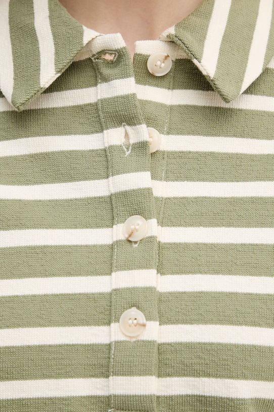 United Colors of Benetton longsleeve damski bawełniany 3PNUD3018 zielony