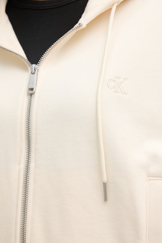 Calvin Klein Jeans mikina dámska bavlnená LV047F208G béžová