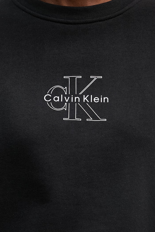 Calvin Klein Jeans суичър дамски от памук LV047F838G черен