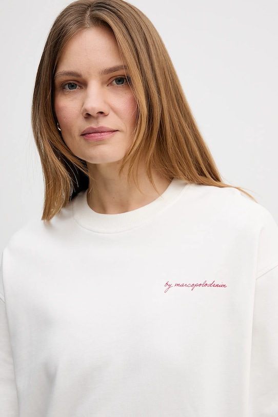 Marc O'Polo bluza bawełniana biały 5000008127