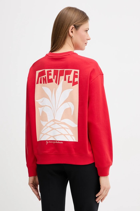 Marc O'Polo bluza bawełniana nadruk czerwony 5000008127